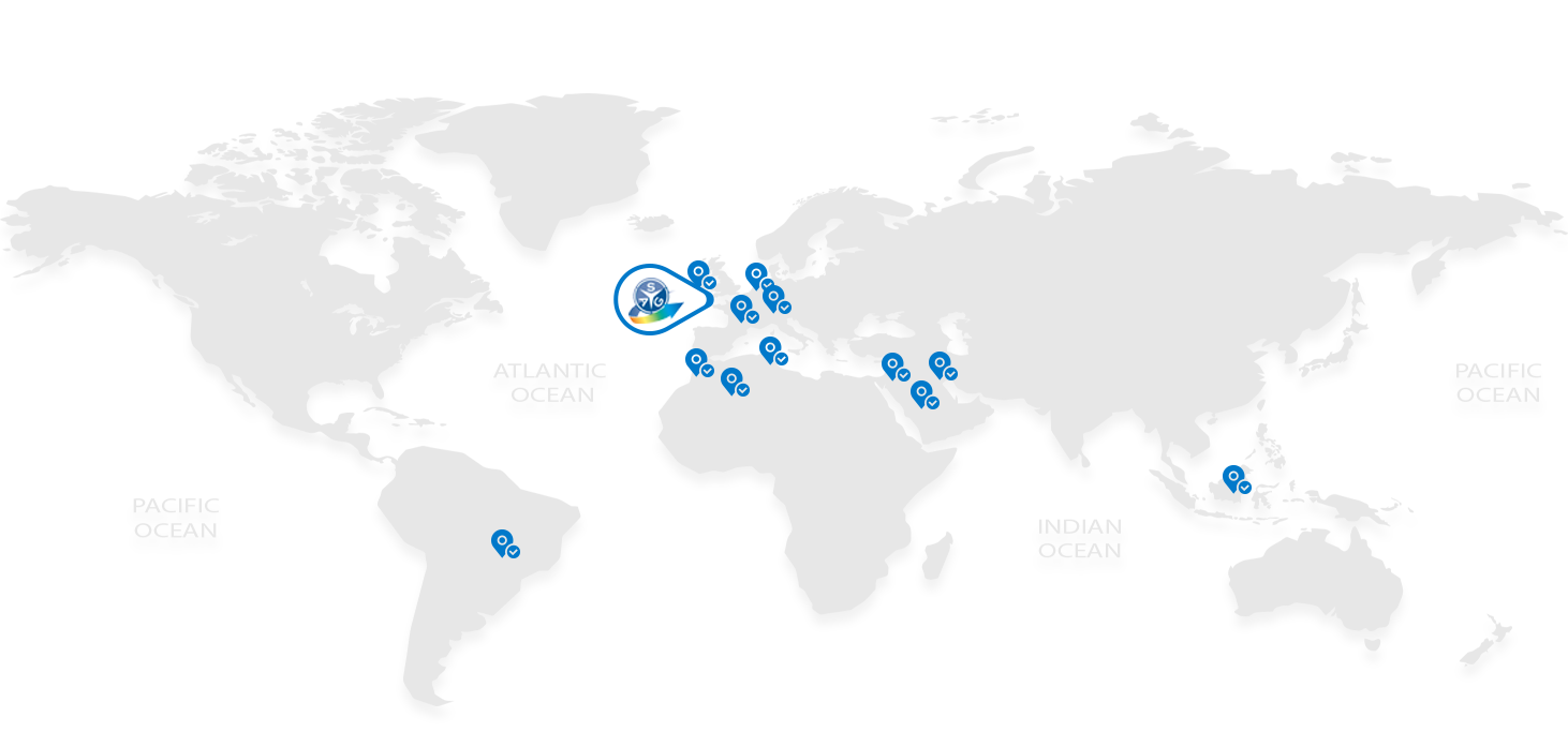 world map sag